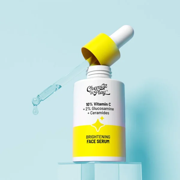 Chemist at Play Brightening Face Serum – 10% Vitamin C + 2% Glucosamine + Ceramides