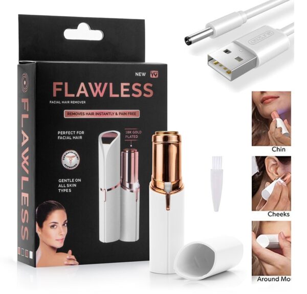 Flawless rechargable facial trimmer