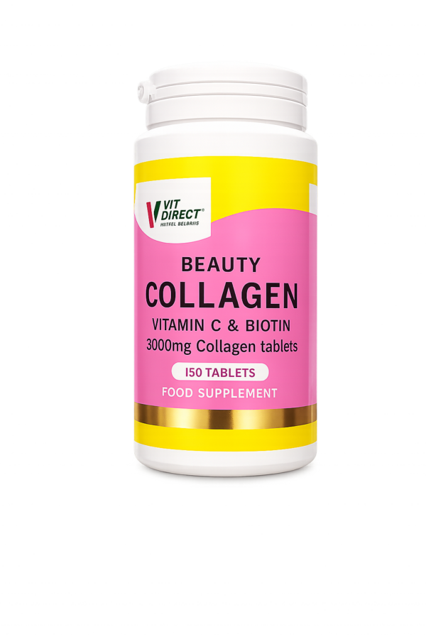 Beauty Collagen 3000mg Tablets with Vitamin C & Biotin – Skin Glow, Hair Growth & Nail Strength | UK Imported Sri Lanka